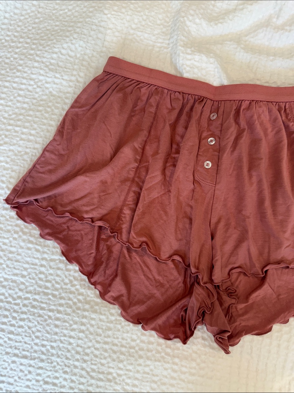 WeWoreWhat Rust Pink Elastic-Waist Lounge Shorts NWT - Picture 4 of 6